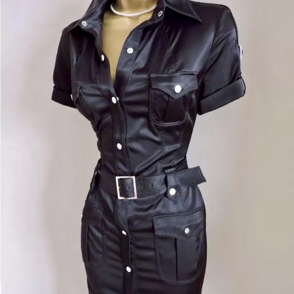 *New* Calvin Klein Safari Shirt Dress